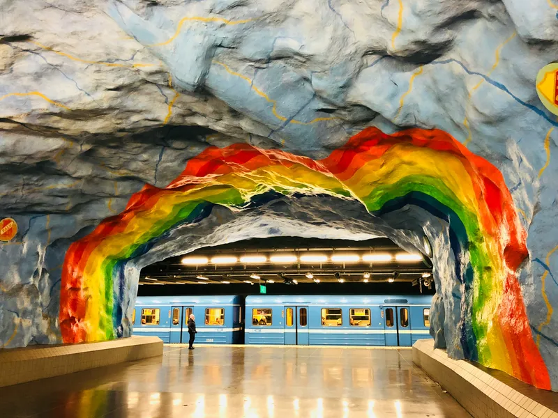 Rainbow metro station, Stockholm